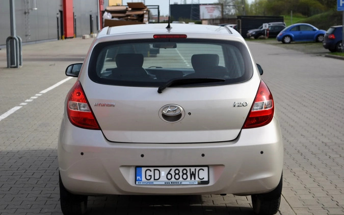Hyundai i20 cena 14999 przebieg: 150000, rok produkcji 2010 z Gdańsk małe 781